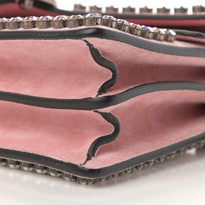 Gucci Suede Crystal Small Dionysus Shoulder Bag Peonia 10 of 13