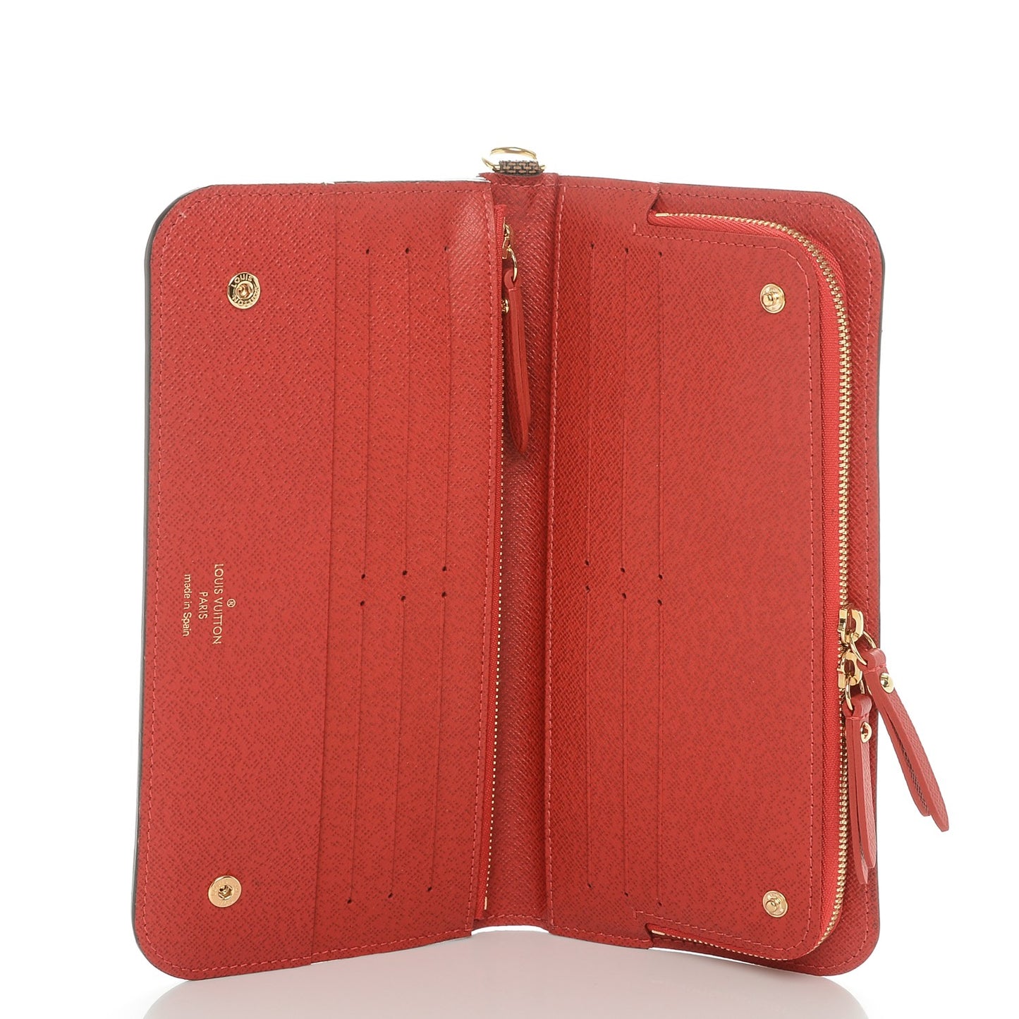 Damier Ebene Insolite Wallet Red