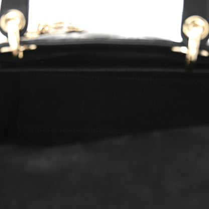 Christian Dior Lambskin Cannage Medium Lady Dior Black 5 of 11