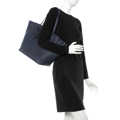 Celine Soft Grained Calfskin Small Belt Cabas Phantom Navy 2 of 8