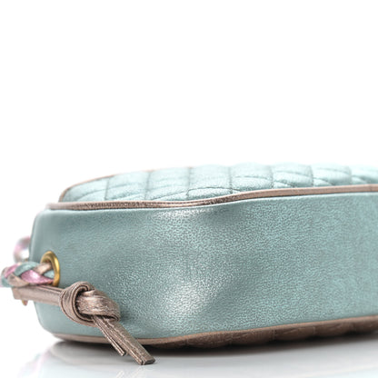 Gucci Laminated Nappa Trapuntata Mini Zumi Dome Shoulder Bag Rosa Lago Rame 8 of 9