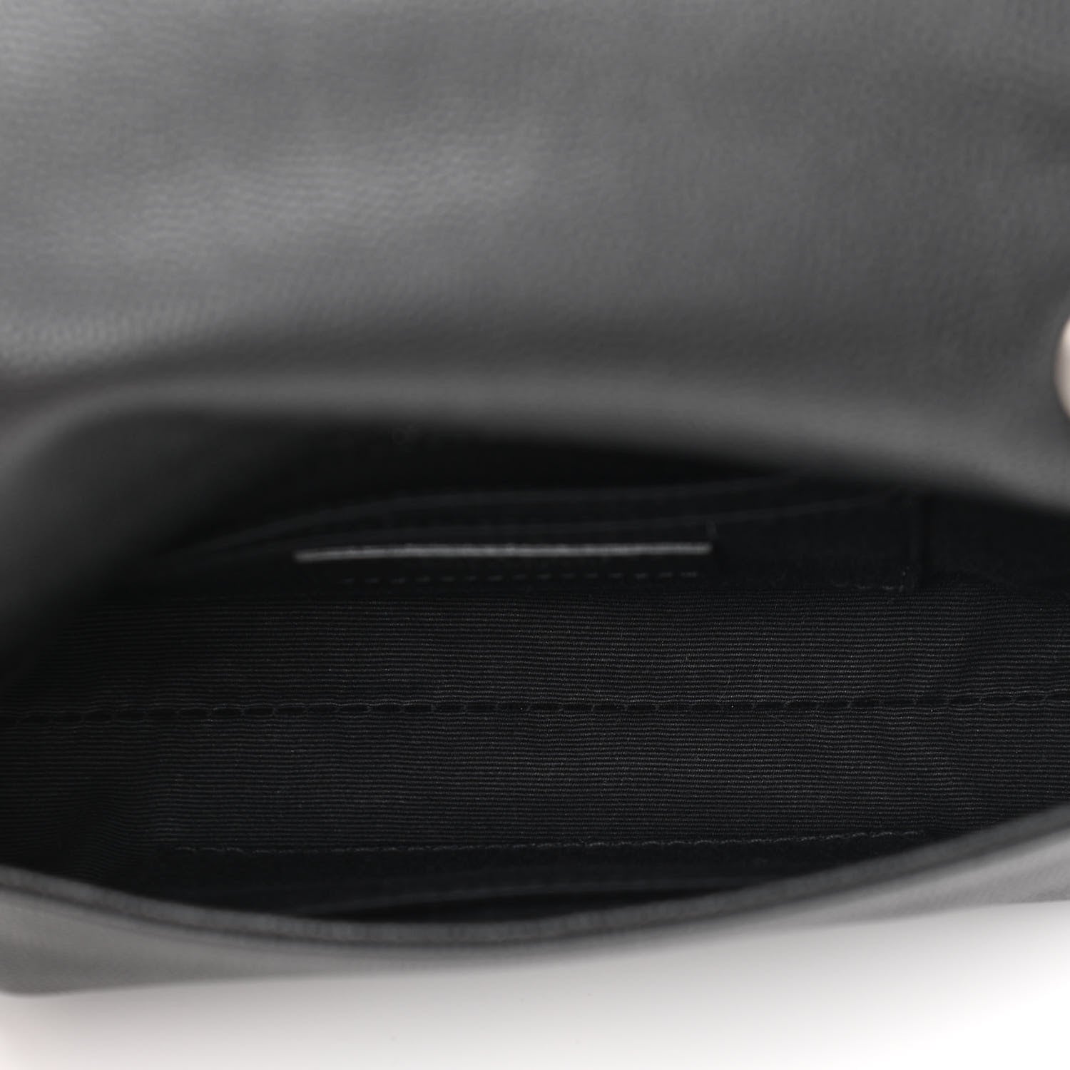 Saint Laurent Grain De Poudre Monogram Toy West Hollywood Fold-Over Bag Black 5 of 10