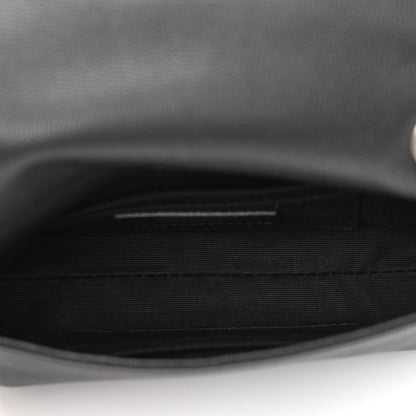 Saint Laurent Grain De Poudre Monogram Toy West Hollywood Fold-Over Bag Black 5 of 10