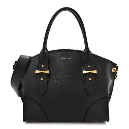Alexander McQueen Grained Calfskin Small Legend Satchel Black 1 of 11