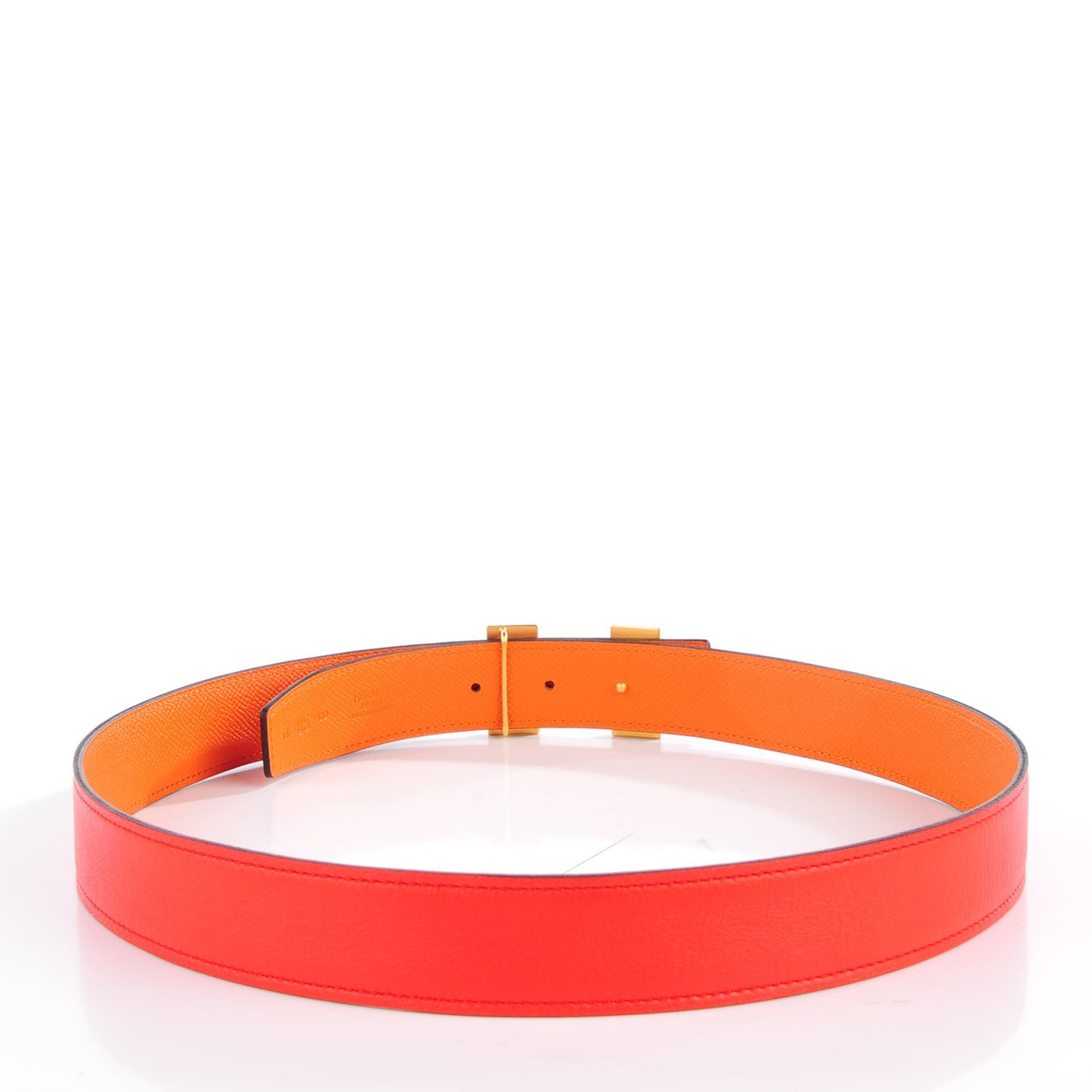 Swift Epsom 32mm H Belt 85 Capucine Orange