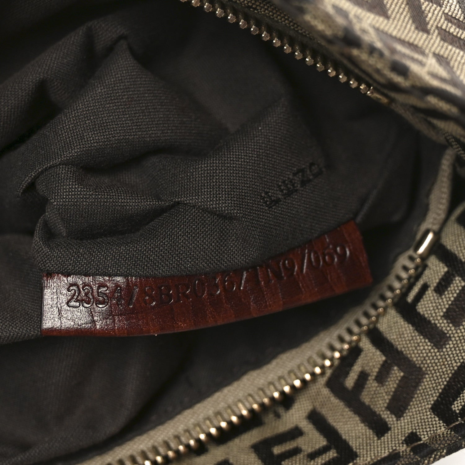 Fendi Zucchino Vitello Hobo Tobacco 7 of 10