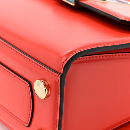 Salvatore Ferragamo SALVATORE FERRAGAMO Calfskin Gancini Mini Boxyz Red 13 of 15