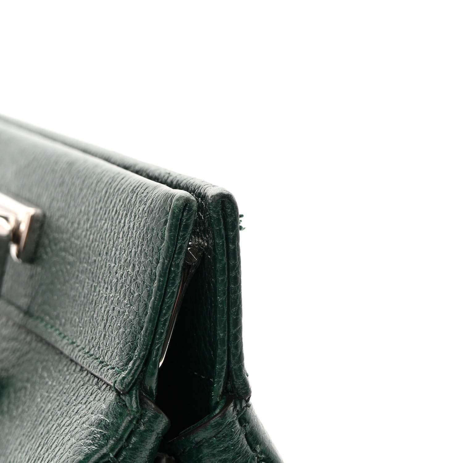 Gucci Grainy Calfskin Small Zumi Top Handle Bag Vintage Green 21 of 22