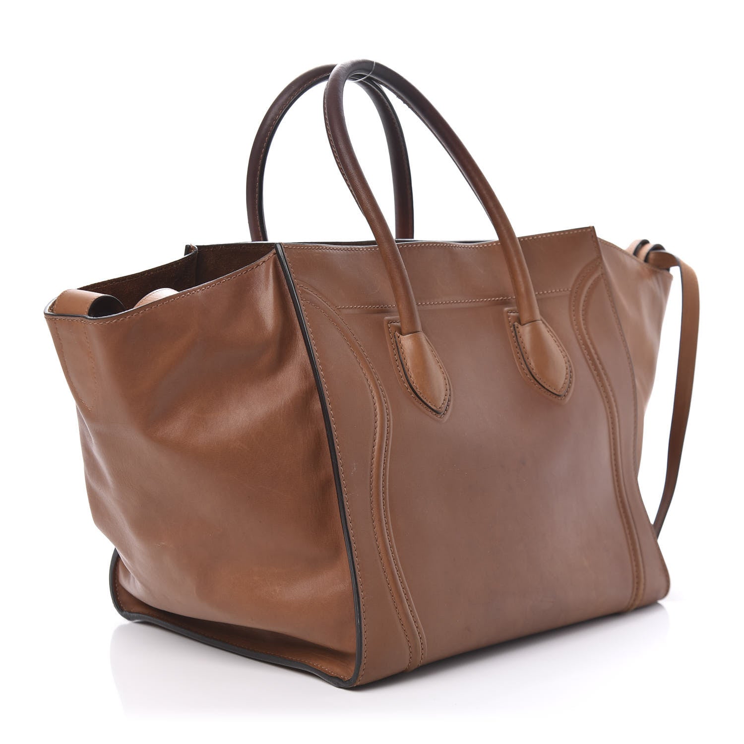 Celine Natural Calfskin Medium Phantom Luggage Tan 4 of 16