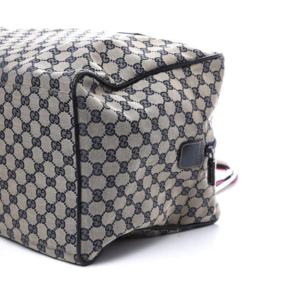 Gucci GG Monogram Web Medium Collapsable Carry On Duffle Navy 6 of 12