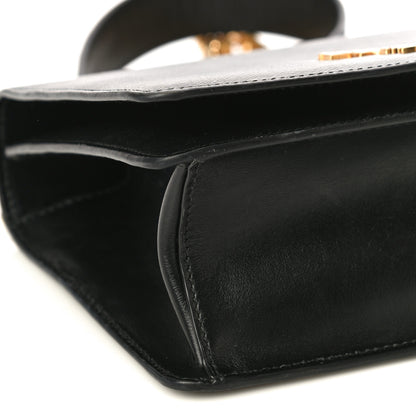 Prada Saffiano Soft Calfskin Chain Crossbody Bag Black 7 of 11