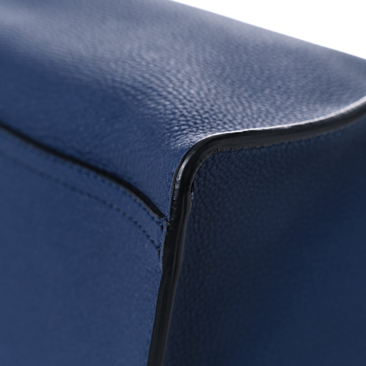 Soft Calfskin Medium Jackie Top Handle Bag Classic Blue Marine