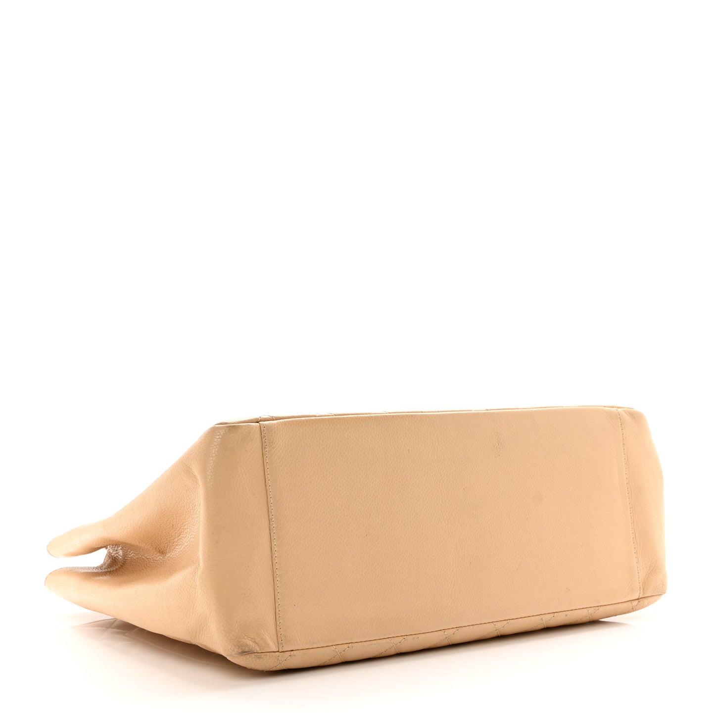 Caviar Quilted Grand Shopping Tote GST Beige Clair