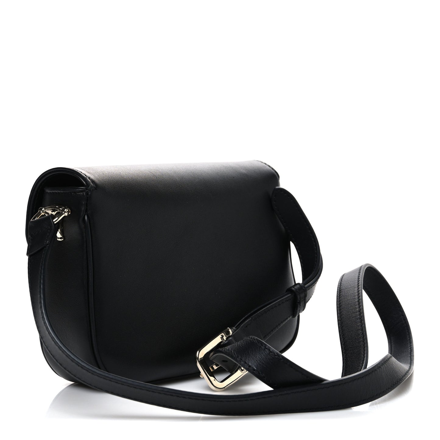 Arabella Calfskin Horsebit 1955 Small Shoulder Bag  Black