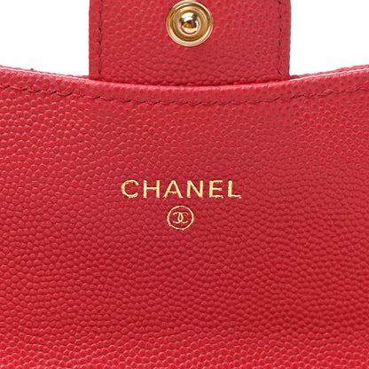 Chanel Caviar Quilted Large Gusset Flap Wallet Pink 6 of 8