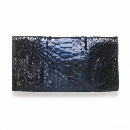 Gucci Python Journal Clutch Blue 1 of 7