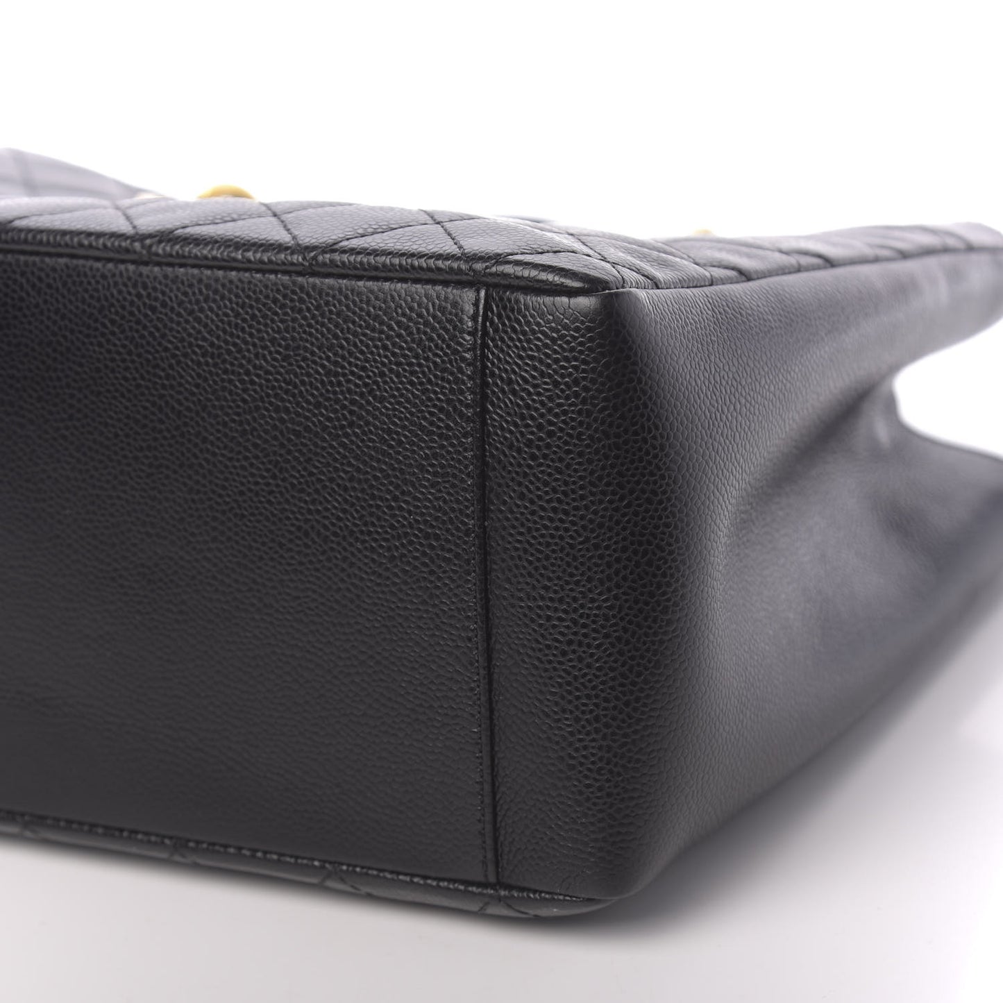Caviar Quilted Grand Shopping Tote GST Black