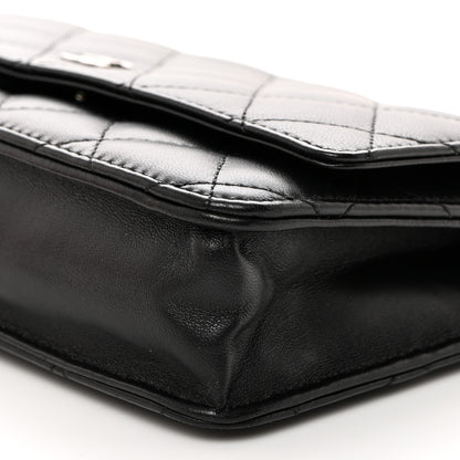 Chanel Lambskin Quilted Wallet On Chain WOC Black 10 of 10
