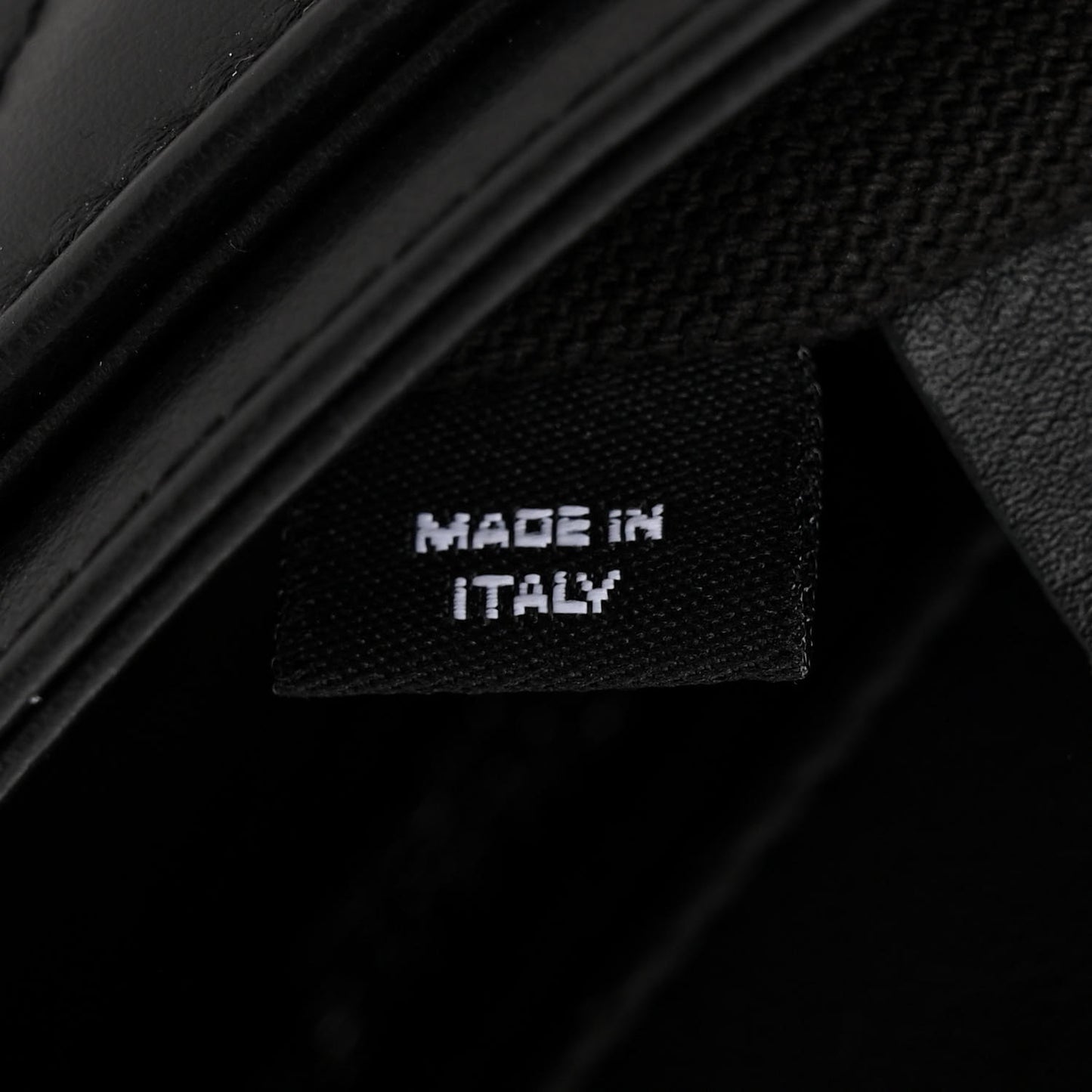 Calfskin Quilted CC Uniform Flap Belt Bag Black