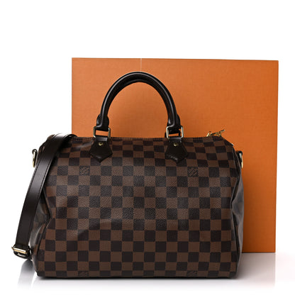 Louis Vuitton Damier Ebene Speedy Bandouliere 30 17 of 17
