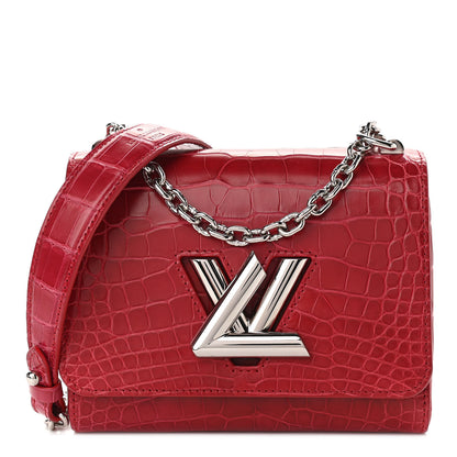 Louis Vuitton Crocodile Twist Shoulder Bag PM Rubis 1 of 10