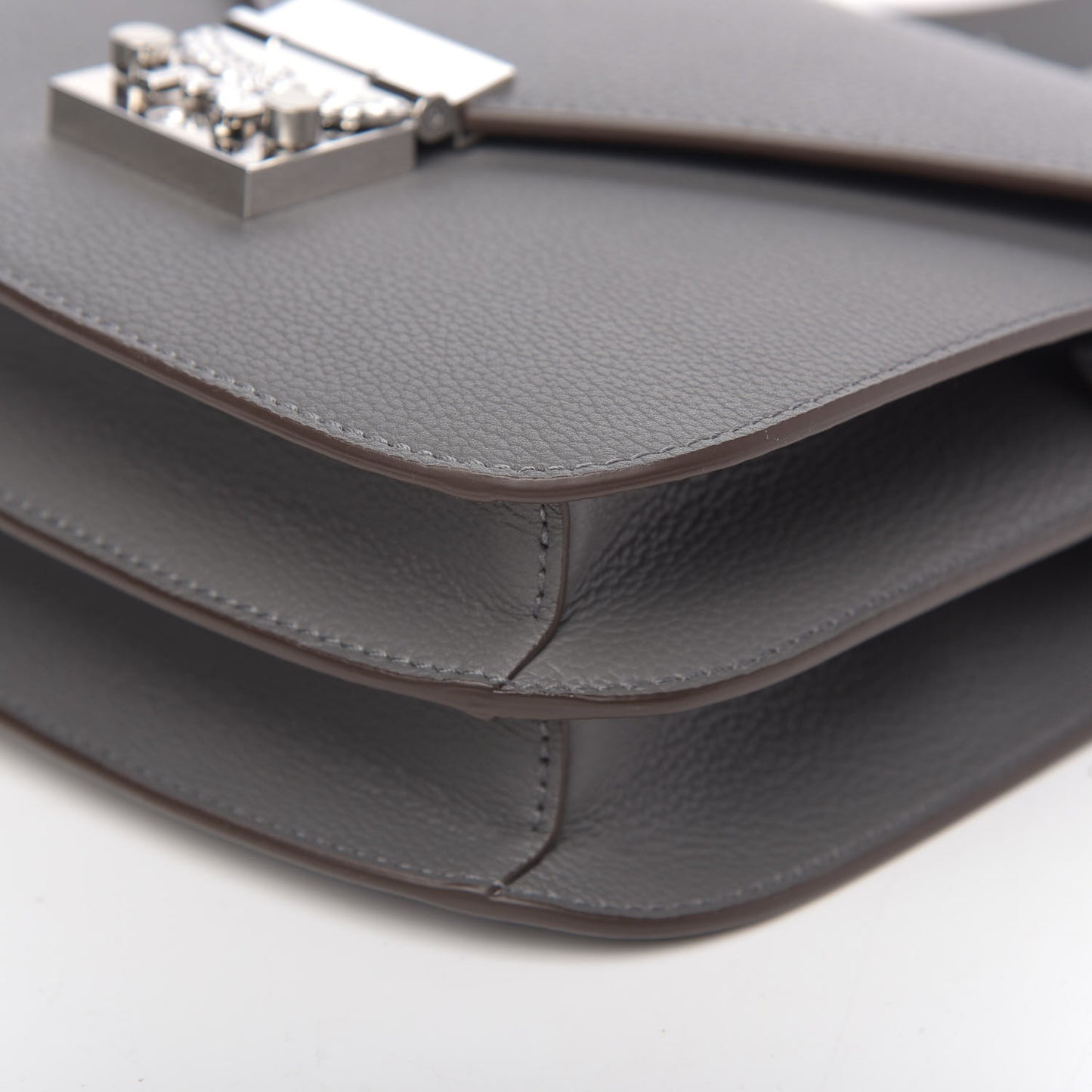 Park Avenue Calfskin Small Patricia Crossbody Bag Charcoal