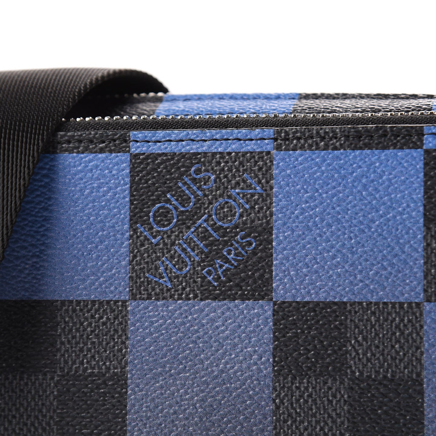 Damier Graphite Pixel Camera Bag Blue
