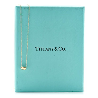 Tiffany 18K Yellow Gold 6.5mm Elsa Peretti Bean Pendant Necklace 6 of 6