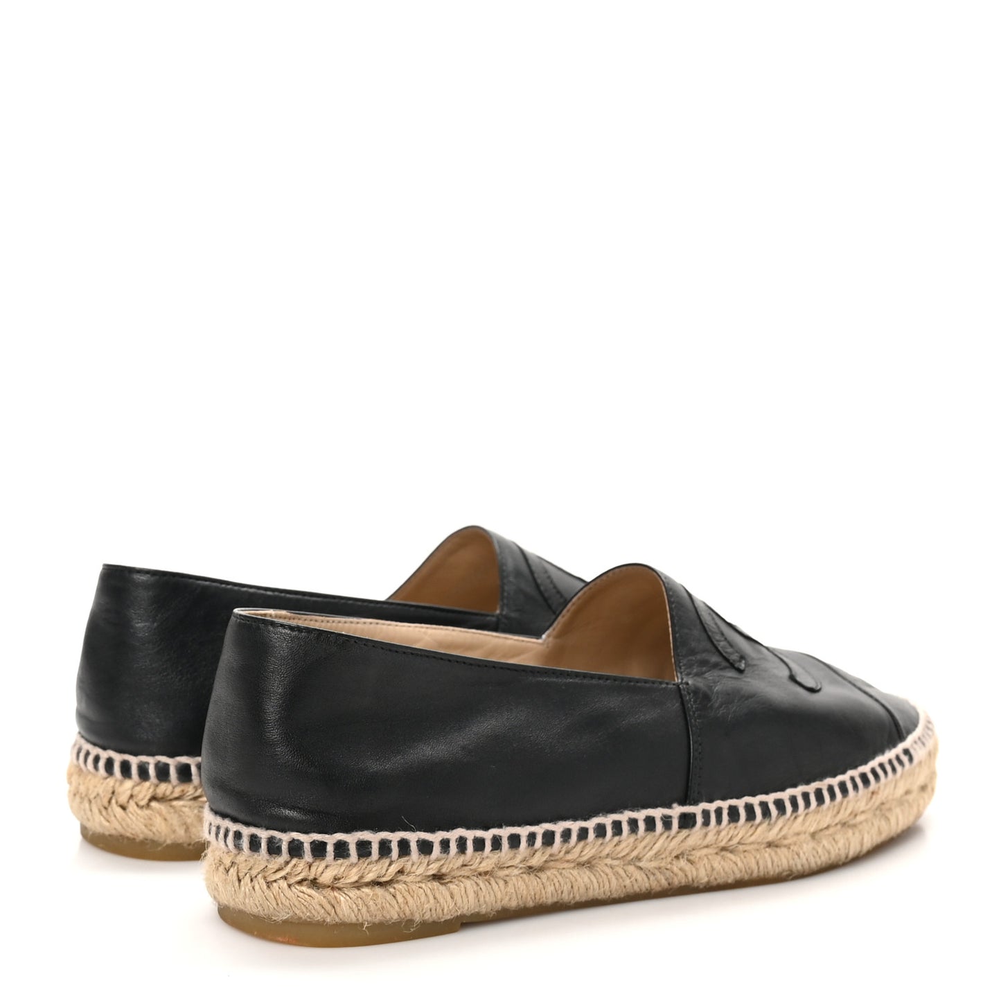 Lambskin CC Espadrilles 40 Black