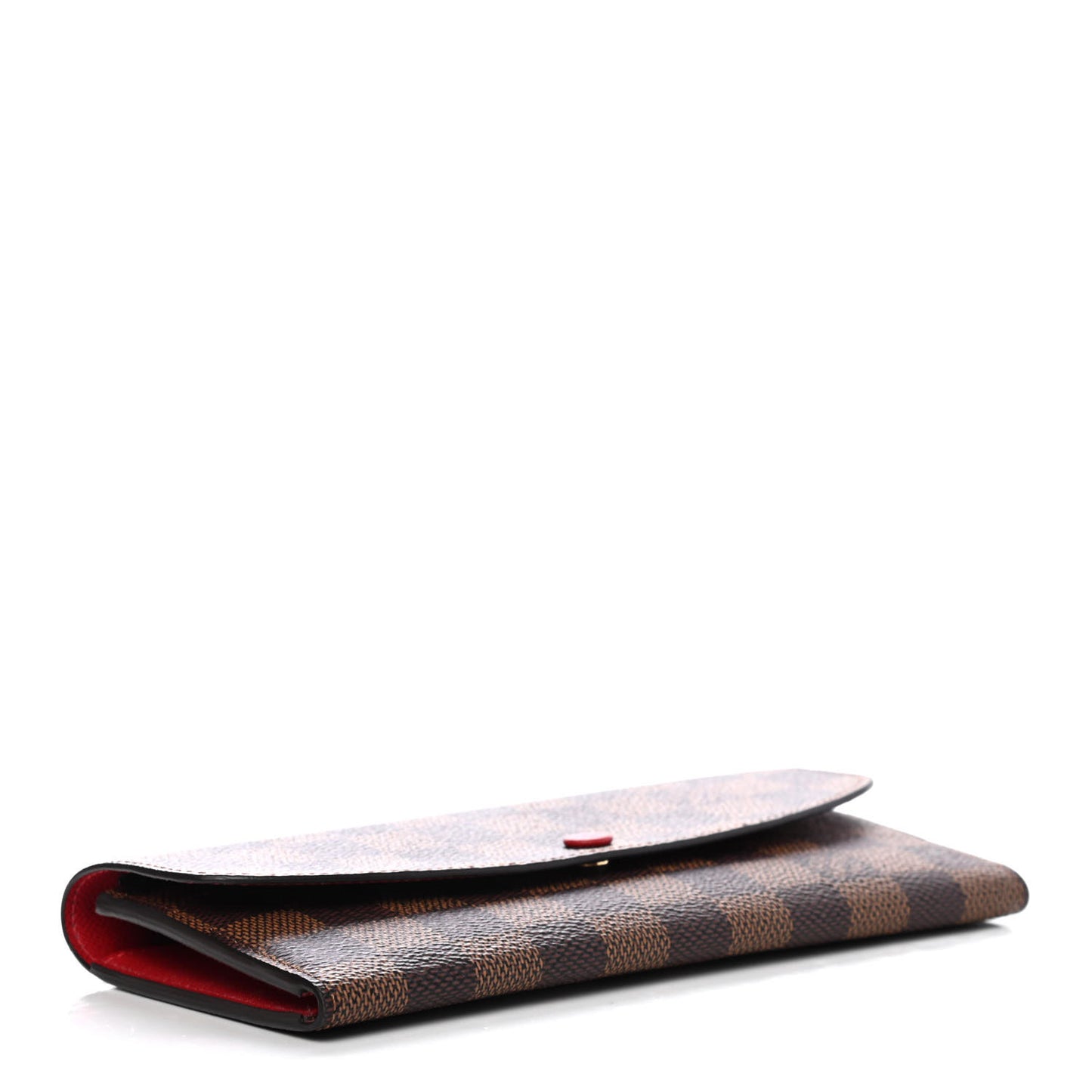 Damier Ebene Emilie Wallet Red