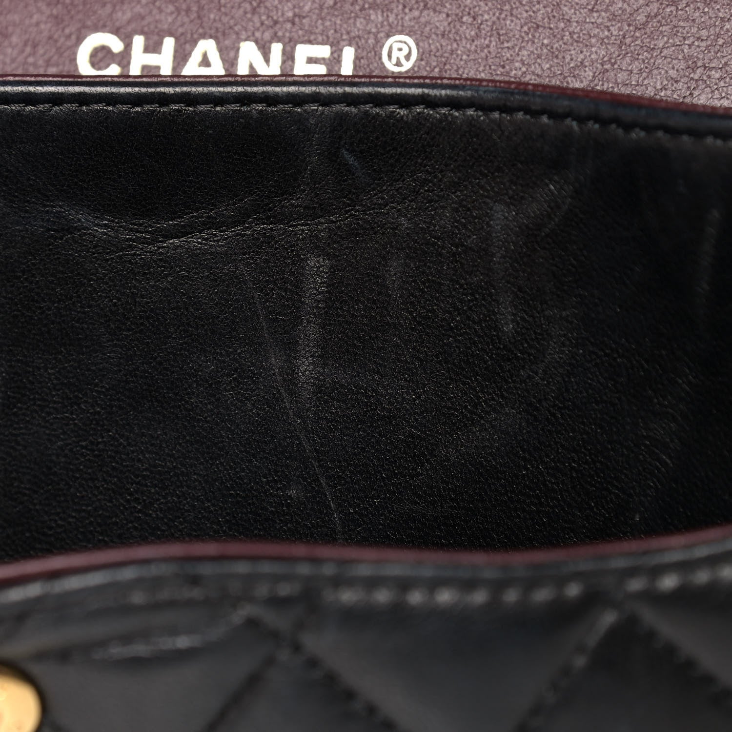 Chanel Lambskin Quilted Medium Double Flap Black 9 of 14