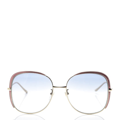 Gucci Acetate Oversize Square Frame GG0400S Sunglasses Gold 2 of 7