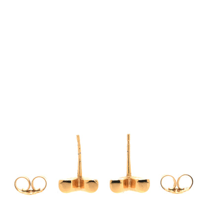 Louis Vuitton Brass Essential V Stud Earrings Gold 3 of 4