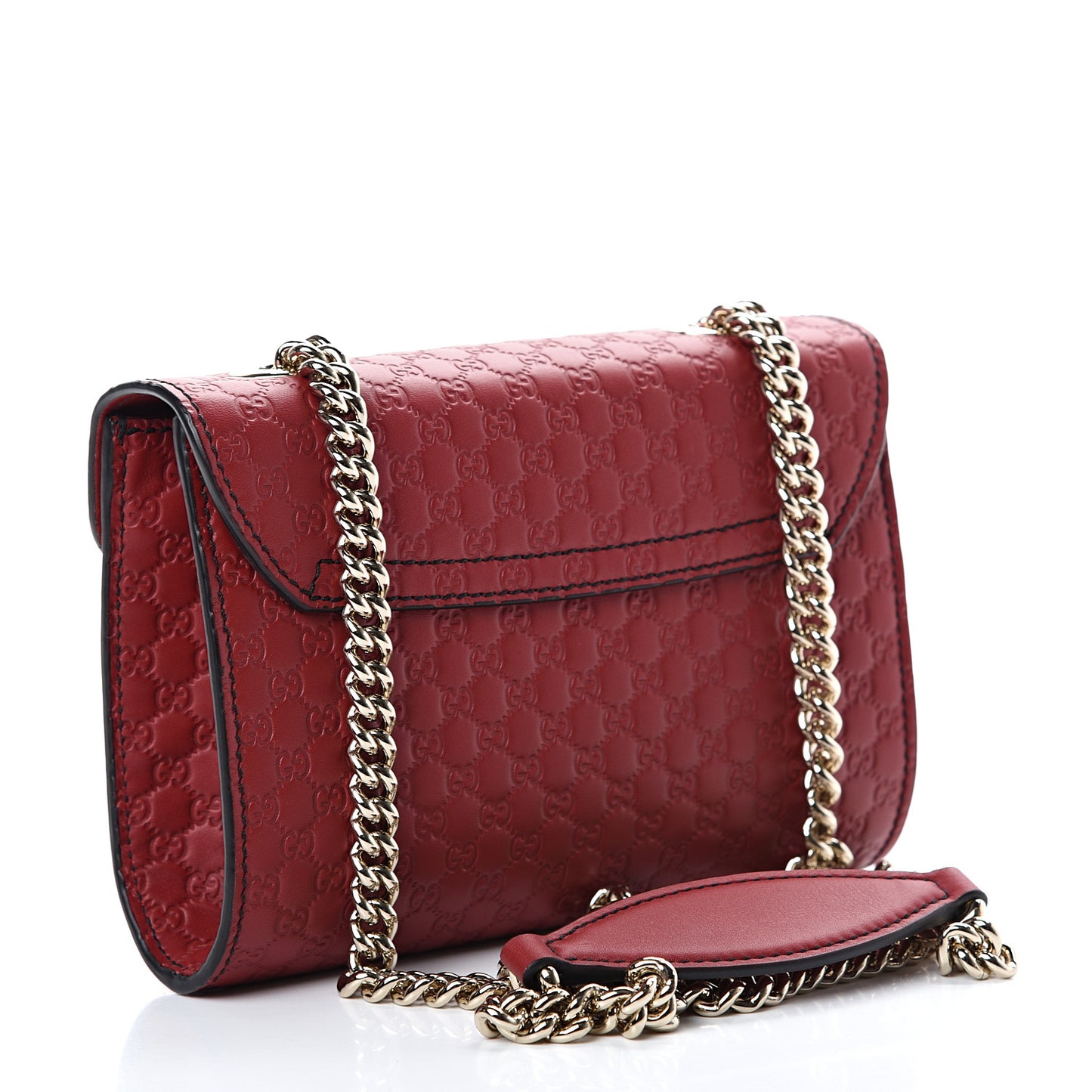 Soft Microguccissima Mini Emily Chain Shoulder Bag Rosso