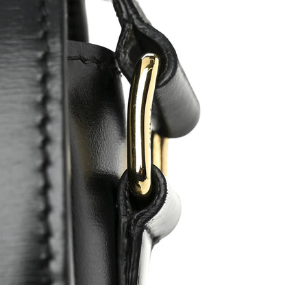 Celine Shiny Calfskin Medium Triomphe Black 11 of 12