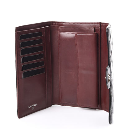 Chanel Lambskin Quilted Large Flap Wallet Black 5 of 11