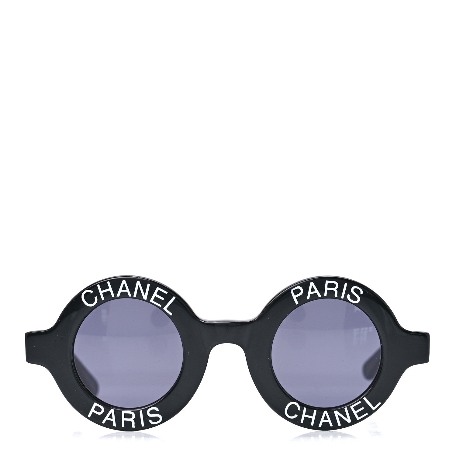 Chanel Round 01945 94305 Sunglasses Black White 2 of 6
