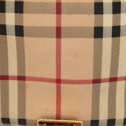 Burberry Haymarket Check Small Crossbody Clutch Bag Military Red 12 of 16