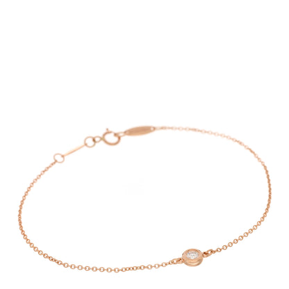 Tiffany 18K Rose Gold Diamond .10ct Elsa Peretti Diamonds by the Yard Bracelet 1 of 4