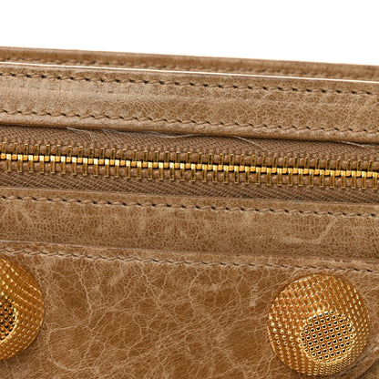 Balenciaga Agneau Giant 21 Gold Hardware Mini Travel Clutch Oatmeal 9 of 9