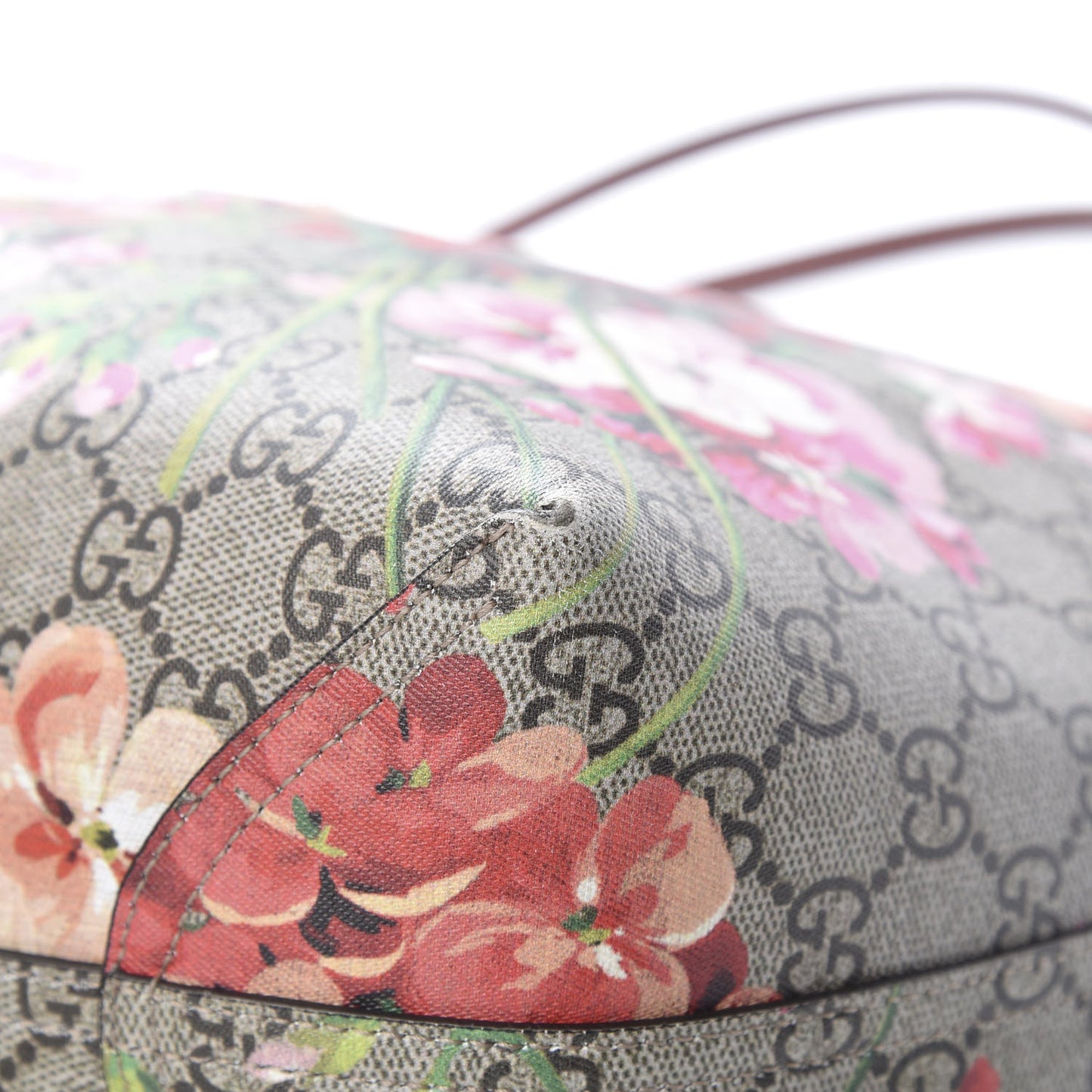 GG Supreme Monogram Blooms Medium Reversible Tote Beige Multicolor Dry Rose