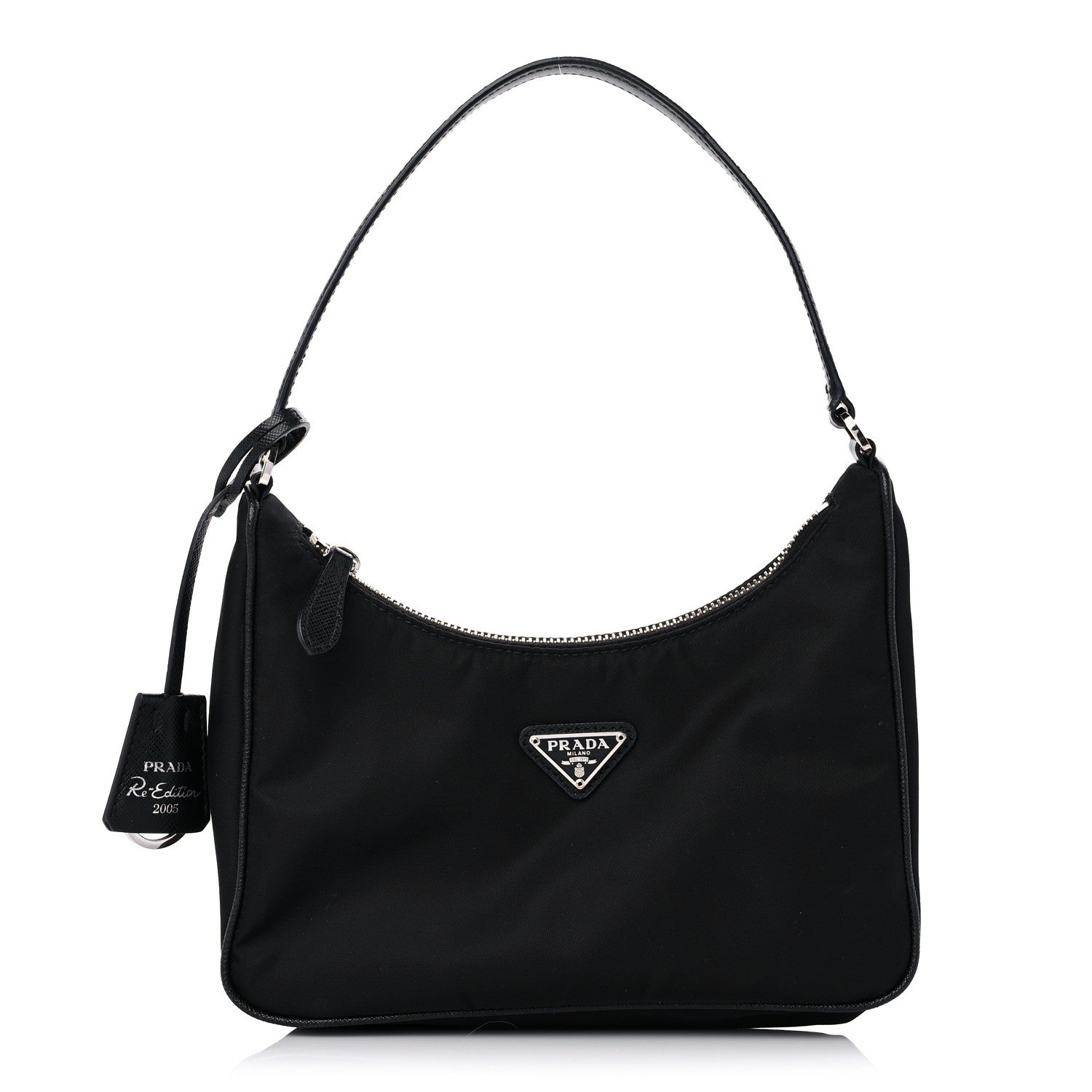 Prada Tessuto Nylon Saffiano Mini Re-Edition 2005 Bag Black 1 of 11