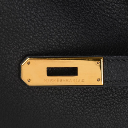 Hermes Taurillon Clemence HAC Birkin 32 Black 8 of 25