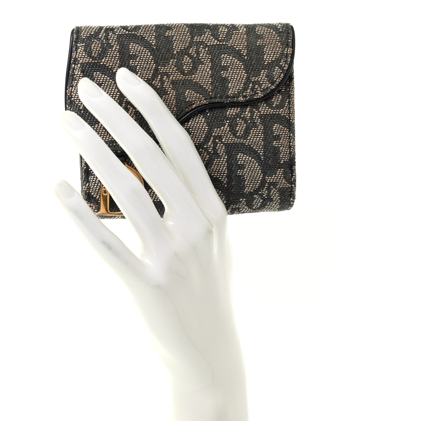 Monogram Compact Saddle Wallet Blue
