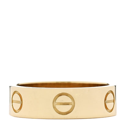 Cartier 18K Yellow Gold 5.5mm LOVE Ring 53 6.25 1 of 4
