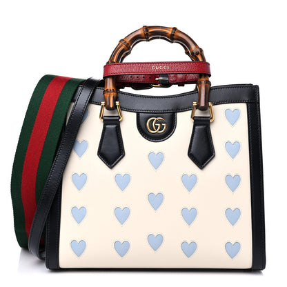 Gucci Calfskin Lovelight Small Diana Tote Bag Mystic White Paradise Cloude Multicolor 1 of 8