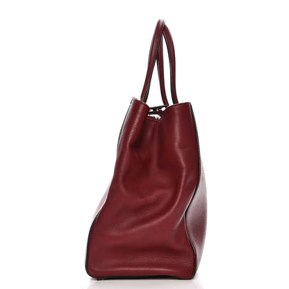 Fendi Vitello Elite Regular 2Jours Tote Rosso Scuro Ciliegia 9 of 16