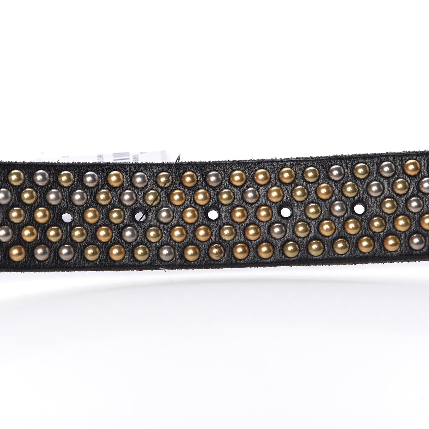 Calfskin Studded Feline Belt 105 42 Black
