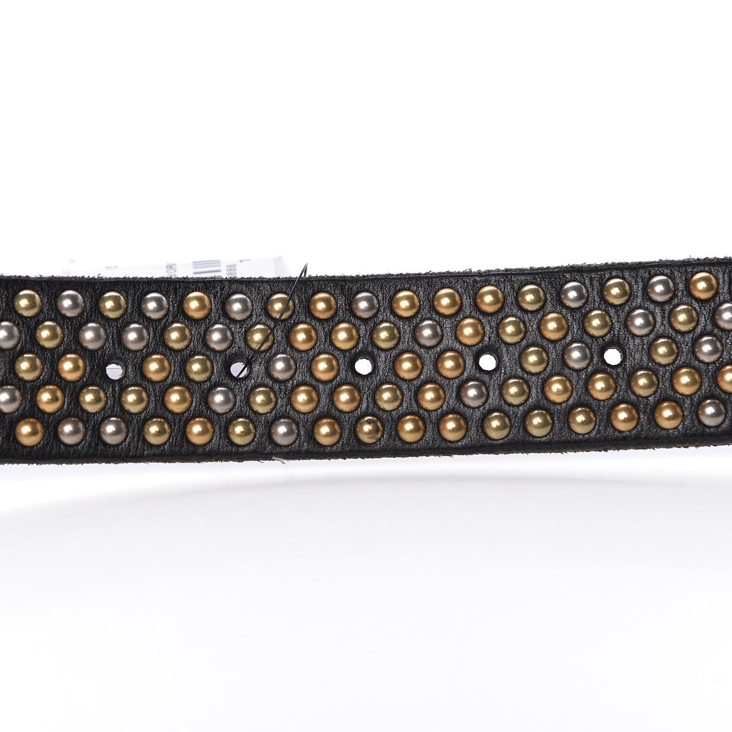 Gucci Calfskin Studded Feline Belt 105 42 Black 5 of 7
