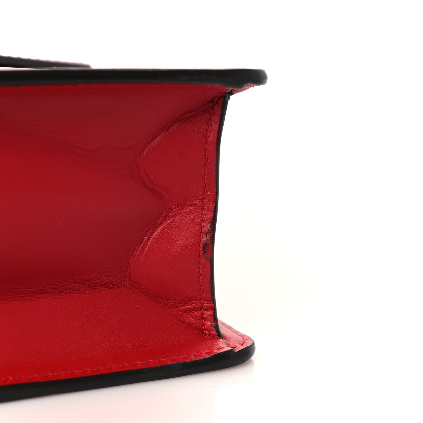 Calfskin Mini Sylvie Top Handle Bag Hibiscus Red
